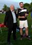 Local Pentlands MSP Gordon Macdonald presents the Bloomiehall Centenary Cup to Green Machine Captain Graham Bonnie